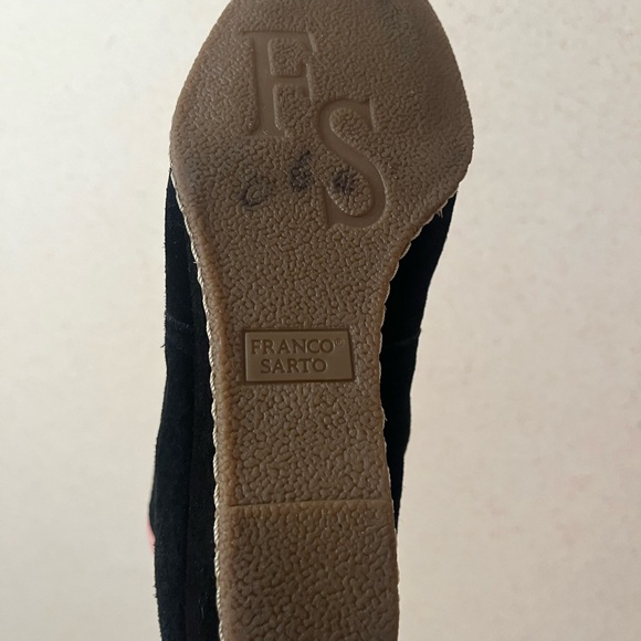 Franco Sarto Black Suede Ankle Boots - Picture 12 of 16